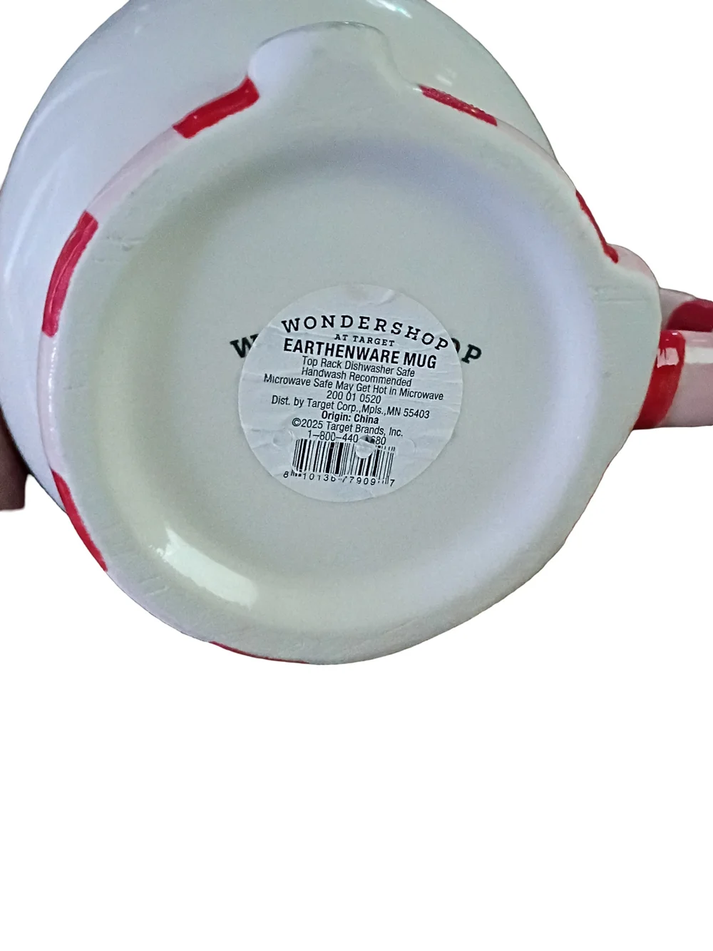 Target Wondershop Bullseye Dog Ceramic Mug - White and Red
